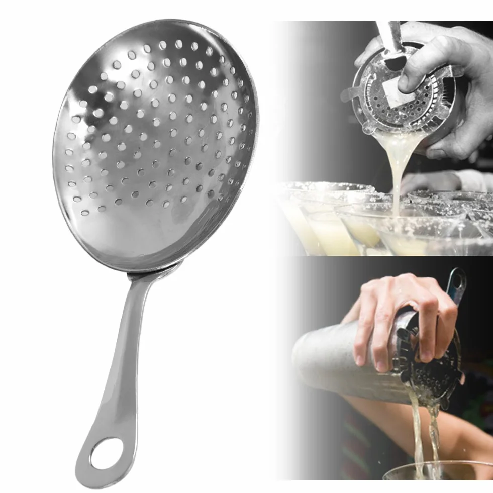Bar Cocktail Colino in acciaio inossidabile 304 Julep Elegante colino Bar Cucchiaio Bevanda ghiaccio Strumento filtro misto per strumenti da barista
