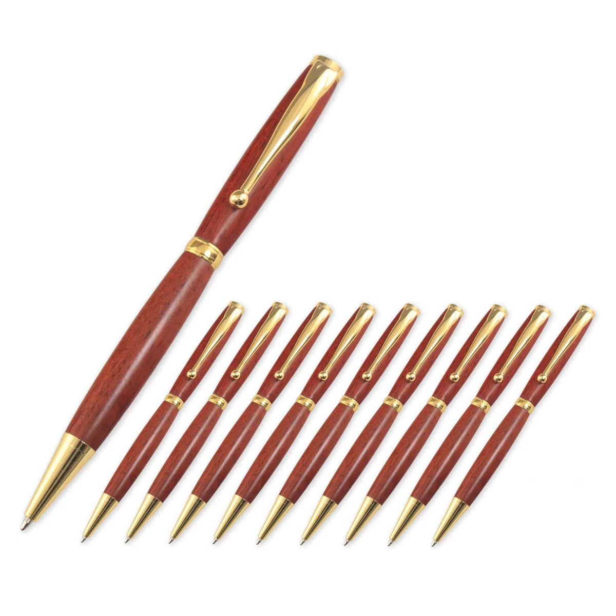 Valman Kit di 30 penne per tornitura del legno sottili (oro)