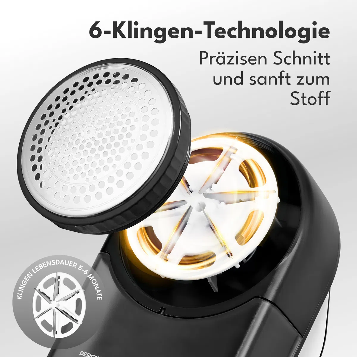 LEBENLANG Leva pelucchi elettronico ricaricabile 2000mAh – Incl. Display LED & Spazzola per Pulizia | Togli rimuovi maglioni Tira peluche Fino a 2 ore di autonomia Macchinetta levapelucchi elettrico