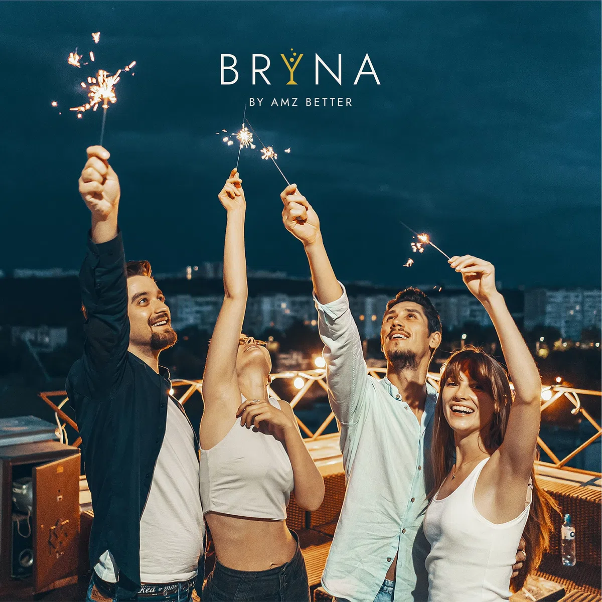 BRYNA - Set 6 Pezzi Bicchieri Croisiere da 25 Cl in Policarbonato (Plastica Rigida), 100% Design Italiano, Bicchieri Infrangibili, Calici Vino Riutilizzabili e Lavabili in Lavastoviglie, Bianco