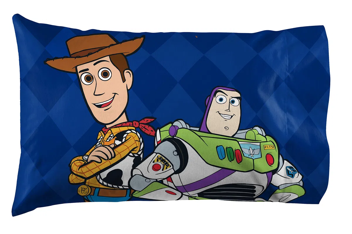 Disney Toy Story Buzz & Woody - Set di 4 lenzuola super morbide e accoglienti per bambini – lenzuola in microfibra resistente allo scolorimento (prodotto ufficiale Disney)