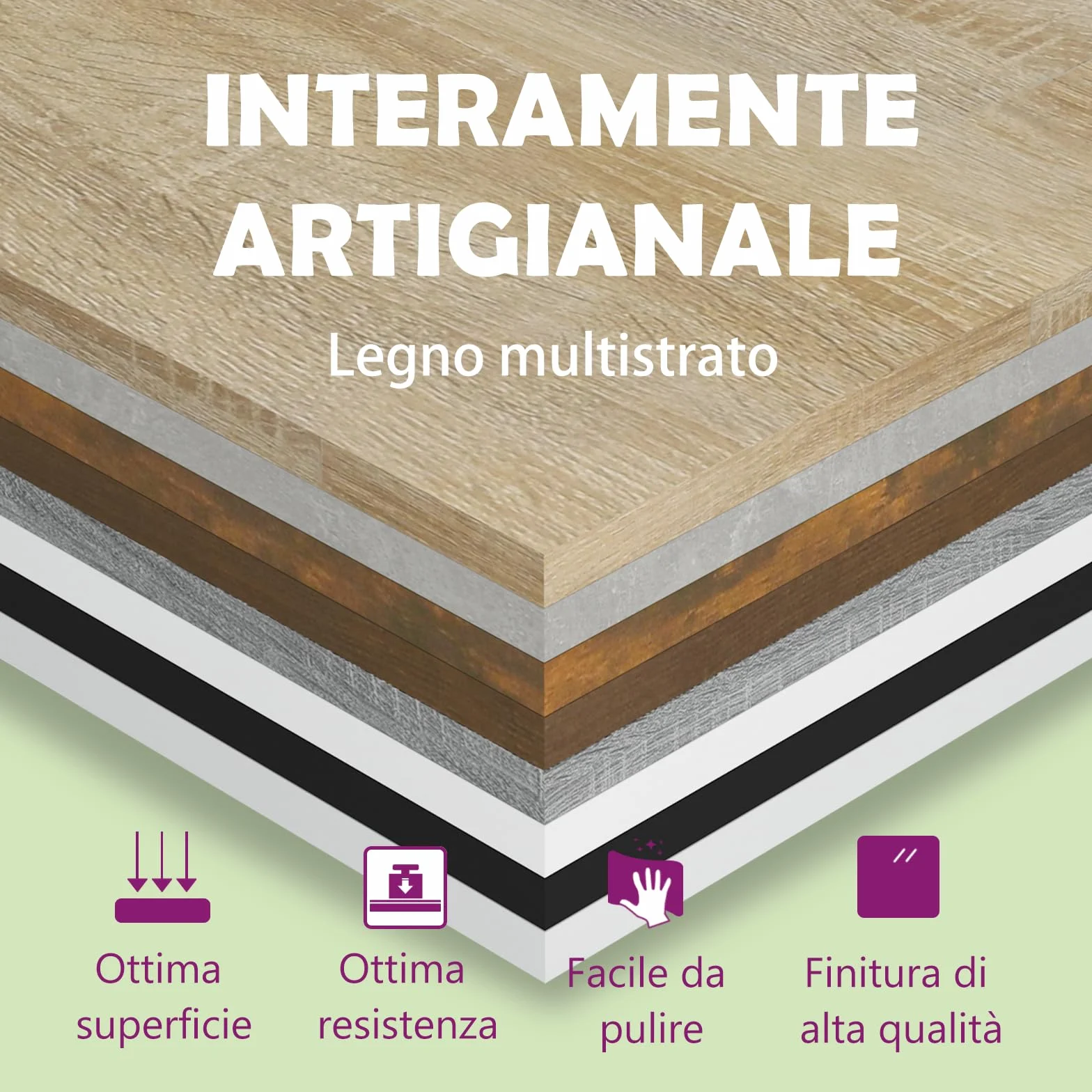 vidaXL Mobile sotto lavabo 80x46x81,5 cm, Legno ingegnerizzato, Bianco, Armadietto bagno, Mobile sotto lavello, Contenitore cucina & bagno, Montabile a parete