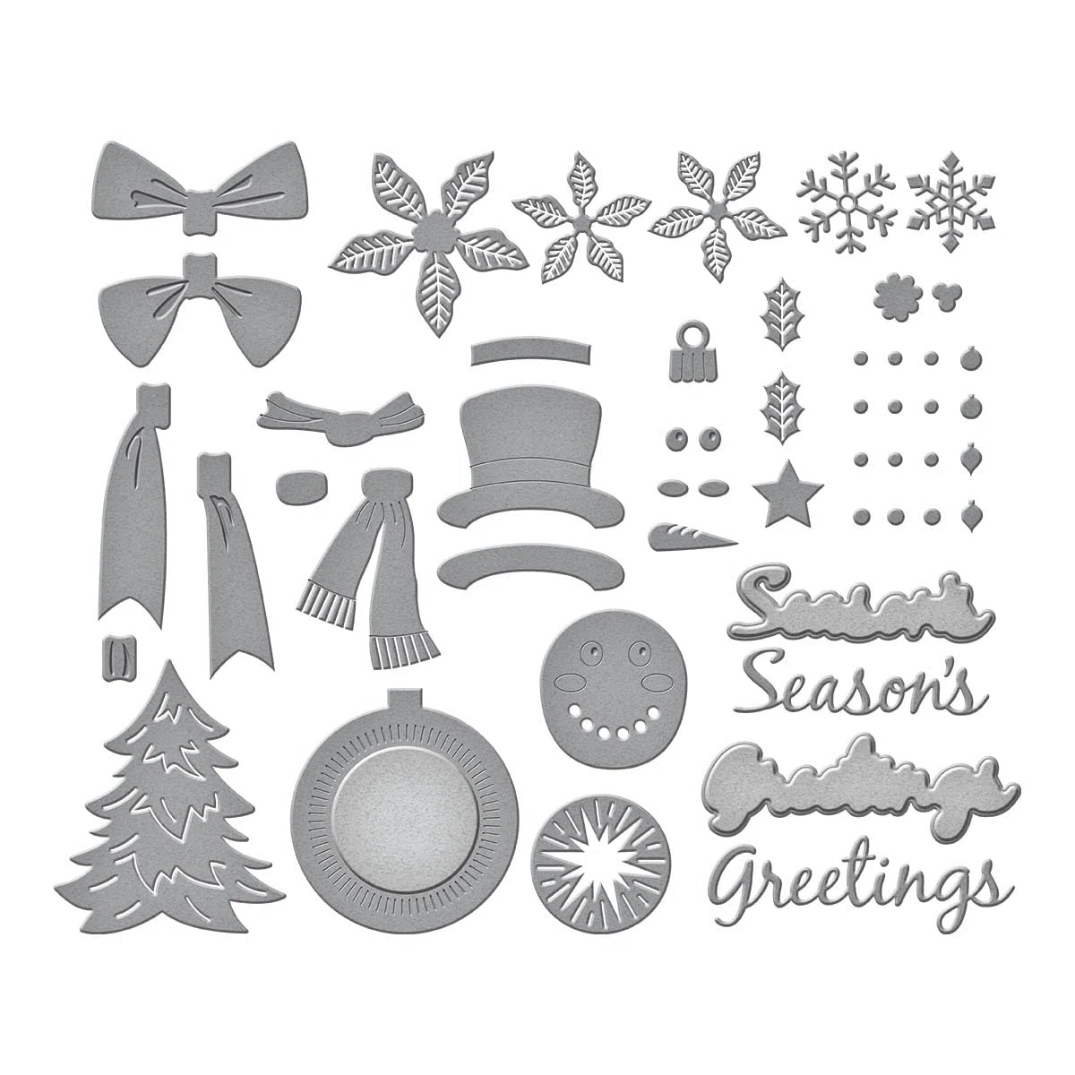 Spellbinders Suzanne Hue, fustelle in metallo per decorazioni natalizie