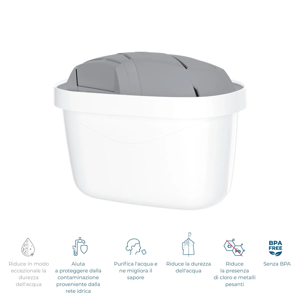 Wessper Cartucce Filtranti per l'acqua dura per Caraffa Filtrante 12 Pezzi, Ricambio per Dafi Unimax Aquaphor A5 BRITA Maxtra+ PHILIPS AWP212/10 | Filtraggio dell'acqua per Ridurre il Calcare il Cloro