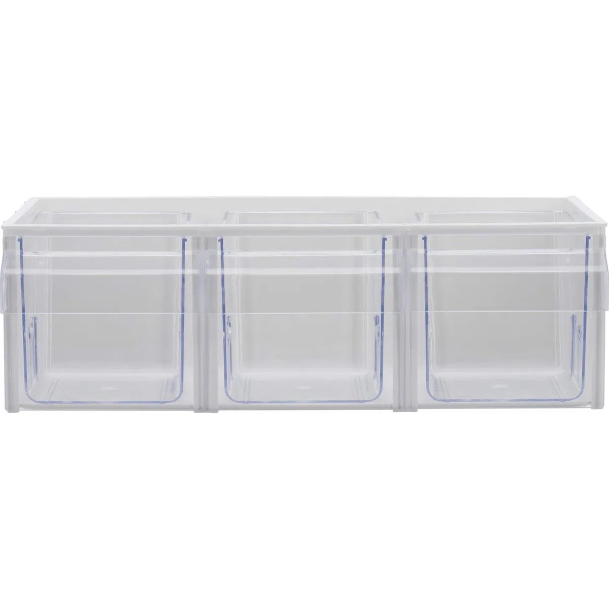 Westmark Contenitore a cassetti, 3 cassetti, Capacità: 1 l l'uno, Plastica, Milano, Trasparente/Bianco, 76072240