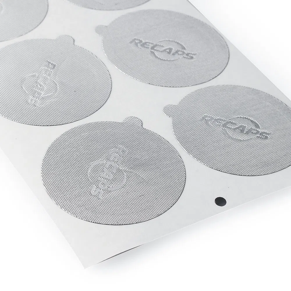 RECAPS Coperchi in alluminio per espresso, sigillanti riutilizzabili, compatibili con Nespresso Original Line (coperchi 240 pezzi) 37 mm di diametro