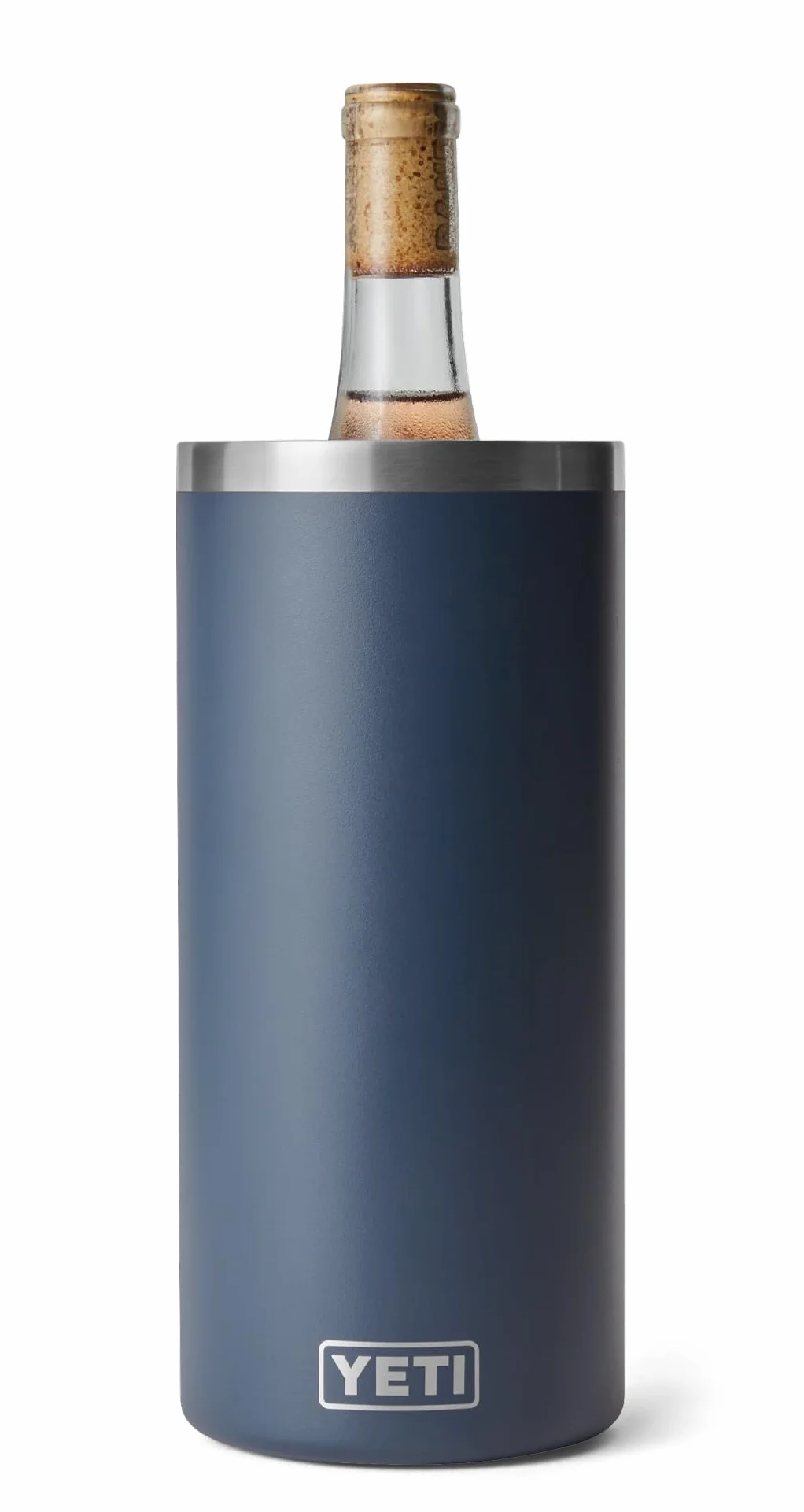 YETI Rambler - Refrigeratore per vino e champagne, isolato in acciaio inox, colore: blu navy