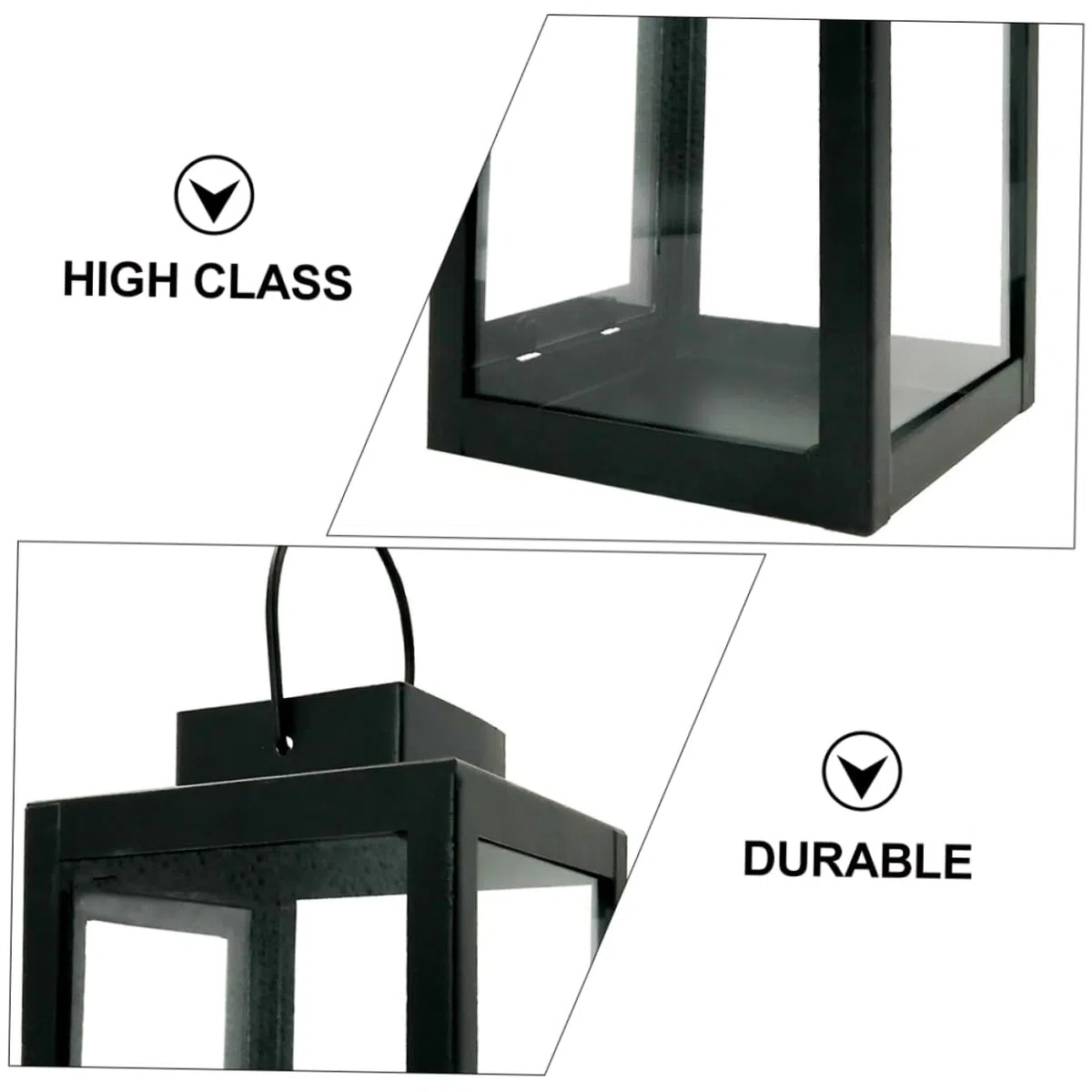 VICASKY 1pezzi Portacandele Decorativo Stile Retrò Luce Vento Portacandele Appendere Materiale Di Resistente Per Uso Duraturo Adatto Decorazione Interna Ed Esterna