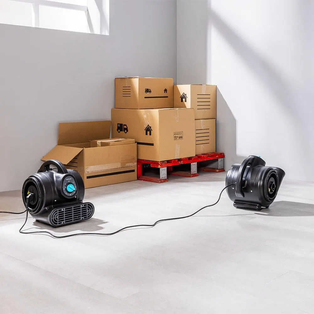 Cecotec Ventilatore Essiccatore di Moquette - Ventilatore di Asciugatura Blowindustry 2000 Flowfloor. 200W, 1400RPM, 3 Velocità, Flusso Aria 1150m³/h, Multi-Posizione, Distribuzione Uniforme