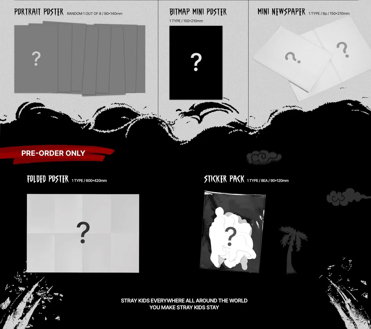 ATE Stray Kids Album [Chk Chk + Boom + ATE (3 ver.) Full Set]+Pre Order Benefits+BolsVos K-POP Inspired Freebies (Mini Album)