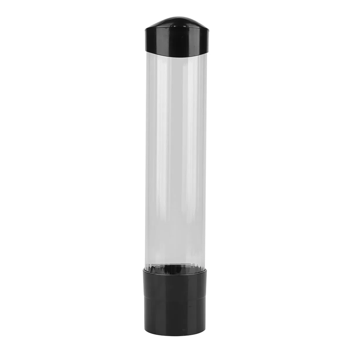Distributore di Bicchieri di Plastica Usa e Getta, ABS e PC Trasparente, Montaggio a Parete, 9x38 cm, 292g