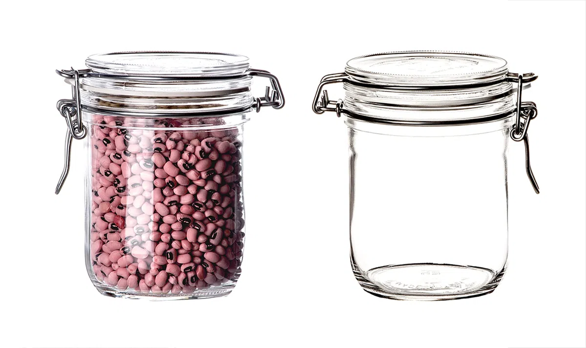 Bormioli Fido Set di 6 vasetti per conserve da 500 ml, con chiusura a leva, rotondi, con coperchio, ermetici