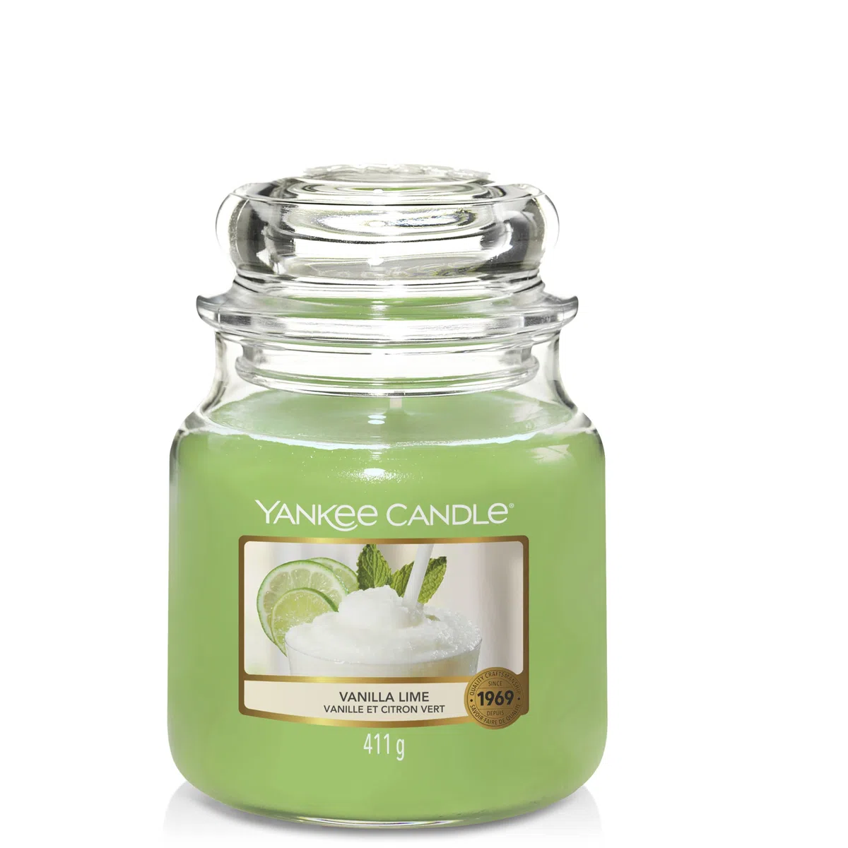Yankee Candle Candela profumata in giara media | Calce alla vaniglia | Durata Fino a 75 Ore