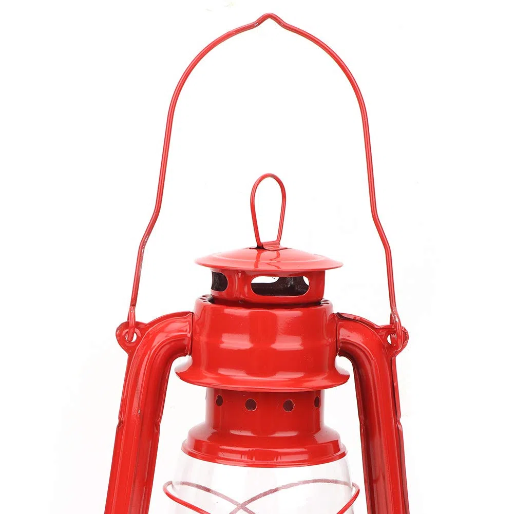 Lanterna a Olio di Cherosene, Lampada a Cherosene Retrò Lampade a Olio Rosso Ferro per Feste Regalo per Interni Ed Esterni, Lampada a Olio a Sospensione