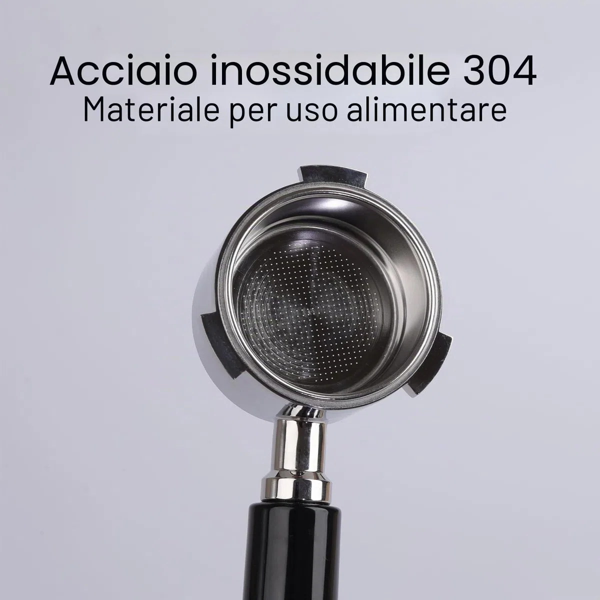 Portafiltro senza fondo 51 mm per DeLonghi Dedica EC680/EC685/EC785/EC820/EC850/EC860, con 2 tazze filtro filtro a cestello, con 3 orecchie spessore 5,5 mm