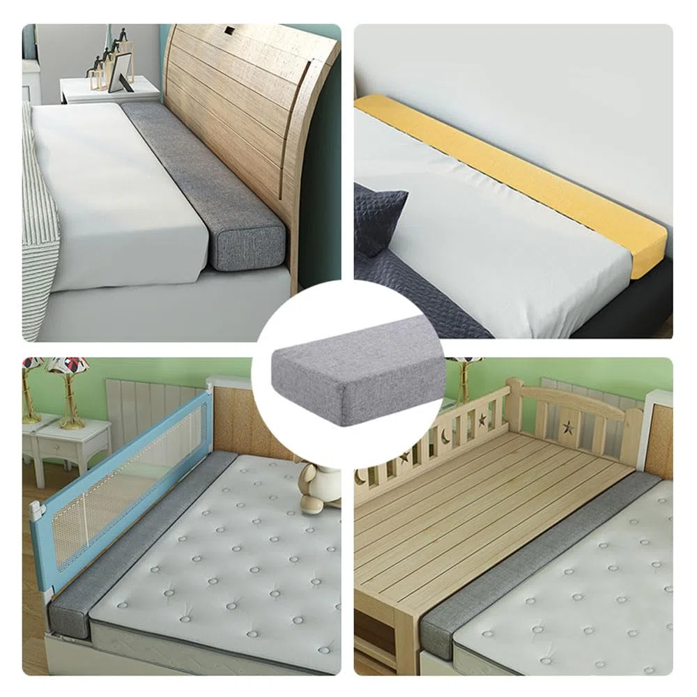 Riempitrice per Letto Lungo di Dimensioni Personalizzate, Letto Gap Filler Testiera Cuscino, Chiudere Lo Spazio tra Materasso e Testiera o Parete per letto Singolo Matrimoniale King(Biancheria)