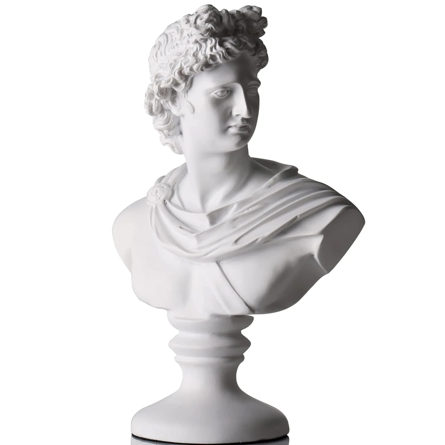 XMGZQ 30cm Statua Decorativa a Forma di Busto di Apollo,David Statue di Resina,Decorazione Classica Della Mitologia Greca Romana,Soprammobile Modern Sculture,David Statuetta Decorative Casa