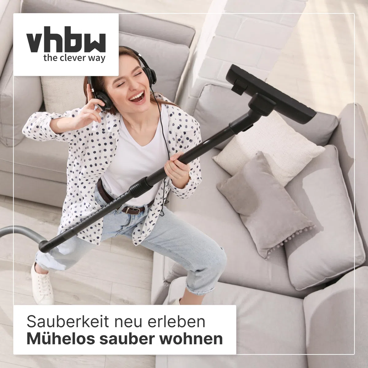 vhbw bocchetta per tappeti compatibile con Hitachi CV-300 P, CV-3300, CV-3200, CV-400P eco, CV-400 eco aspirapolvere con attacco rotondo 32mm
