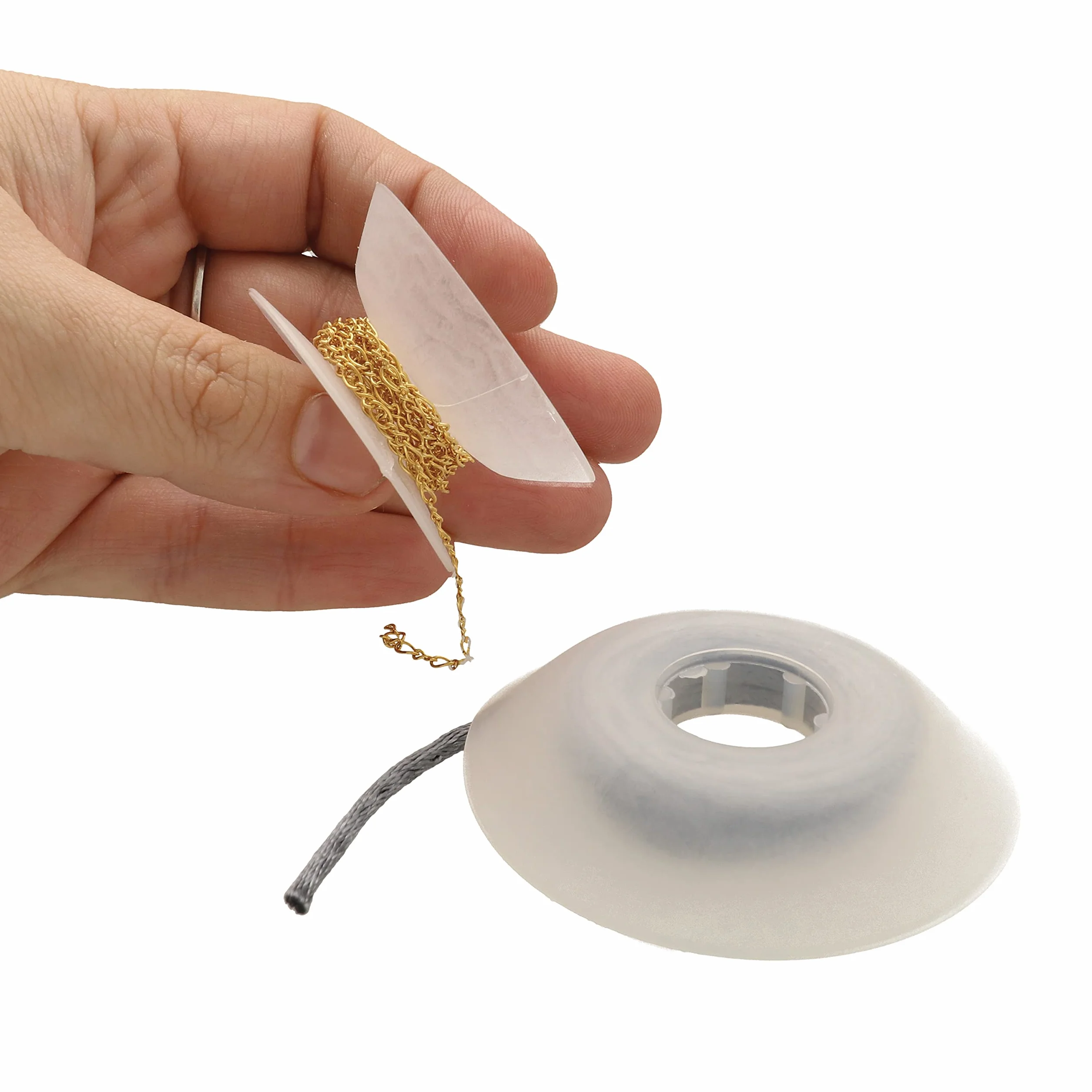 The Beadsmith Bobine di filo anti-groviglio, organizer per corde, ideale per kumihimo o gestione dei cavi (6,3 cm, set da 50)