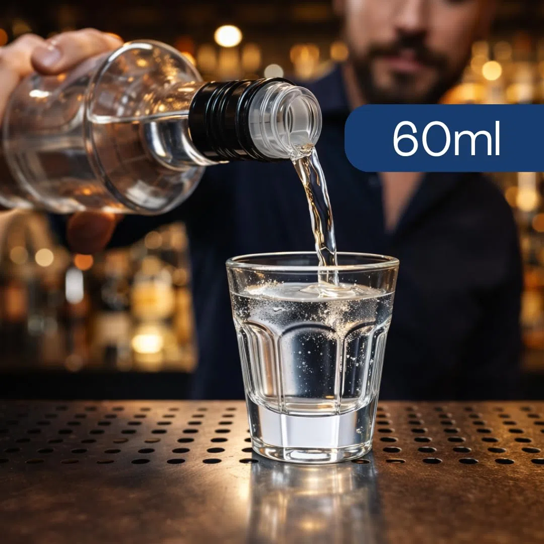 Generico Set 6/12 Bicchieri Shot in Vetro 60 ml – Bicchierini Liquore, Amaro, Grappa e Caffè – Design Resistente, Lavabili in Lavastoviglie, Ideali per Bar e Casa (12) -106178