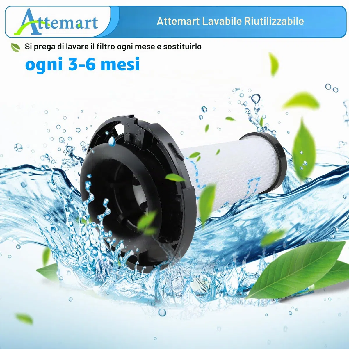Filtri di Ricambio per Rowenta X-Pert 7.60 Animal/X-Force Flex 9.60 Aqua RH6A31 RH6A33 RH6A73 RH20C0 RH2077 X-Nano RH1127 RH1129 Aspirapolvere Accessori, Alternativa a ZR009010, 3 pezzi