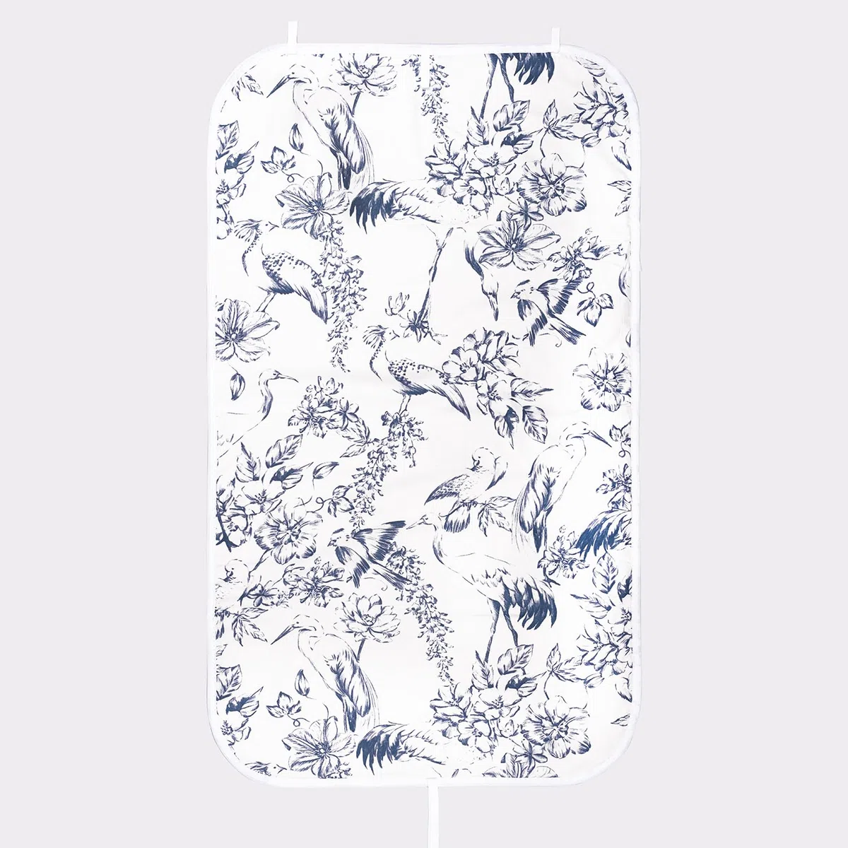 Umiin Copertura per Stirare Universale 75x100 cm - Tappeto da Stiro Spesso con 3 Clip per Porta e Parete - Pieghevole con Cinghie di Fissaggio - Design Uccelli e Fiori, Ideale per Tavolo e Letto