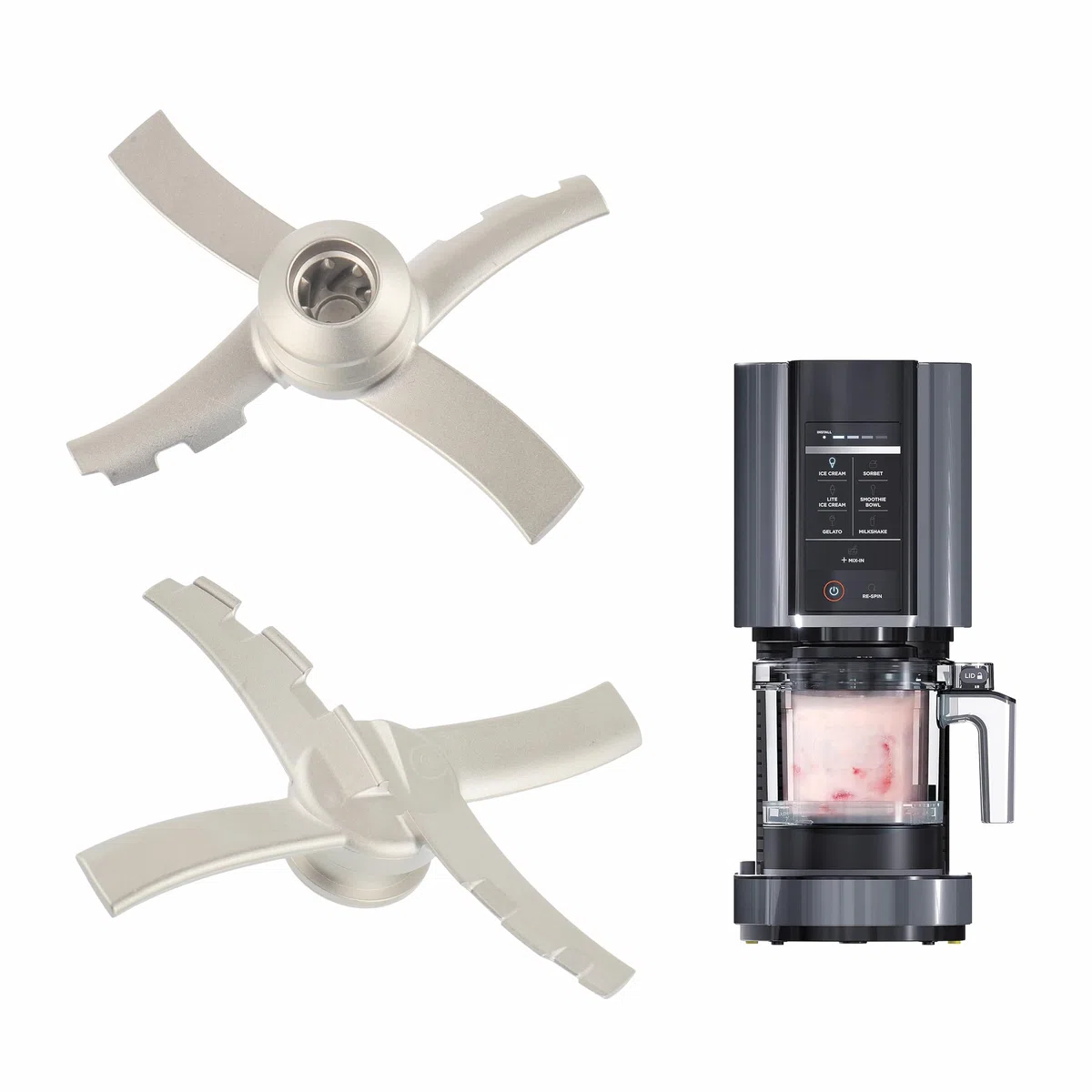 Lama di ricambio compatibile con Ninja Ice Creami Makers serie NC300, Lama di ricambio Accessori Compatibili con Ninja Creamerizer NC301 CN305A CN301CO Acciaio Inossidabile, BPA-frei