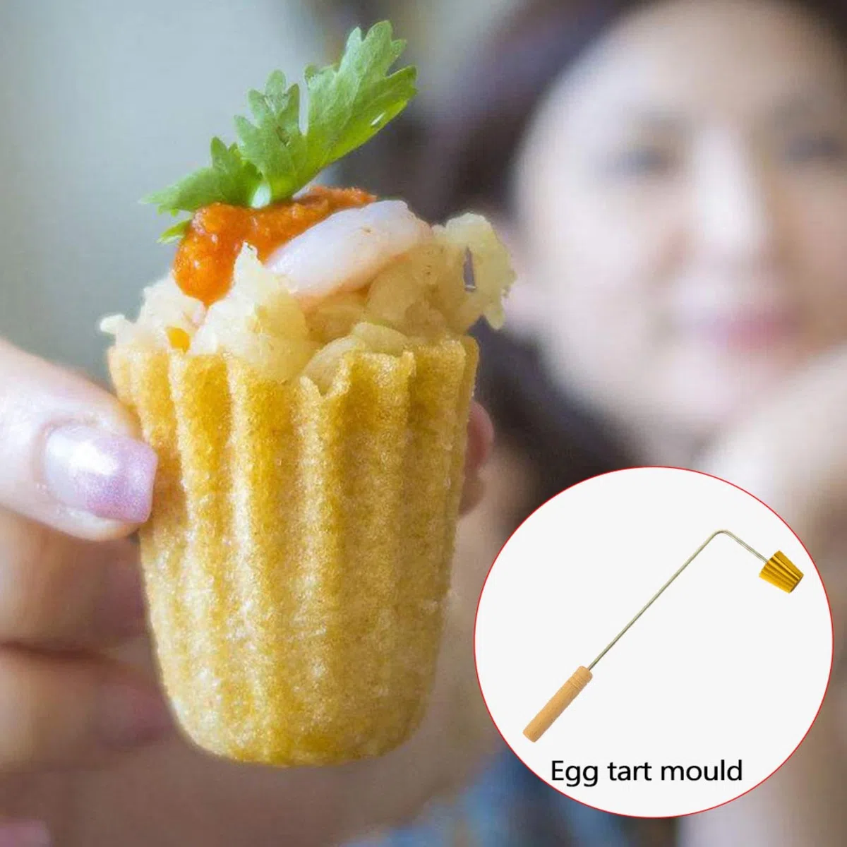Malaysian Pie Tee Maker, Stampo Per Cappelli A Cilindro Riutilizzabile Per La Cottura Di Stampi Per Crostate All'uovos, Malaysian Nyonya Pie Tee Maker, Stampo Per Crostate All'uovos Antiruggine