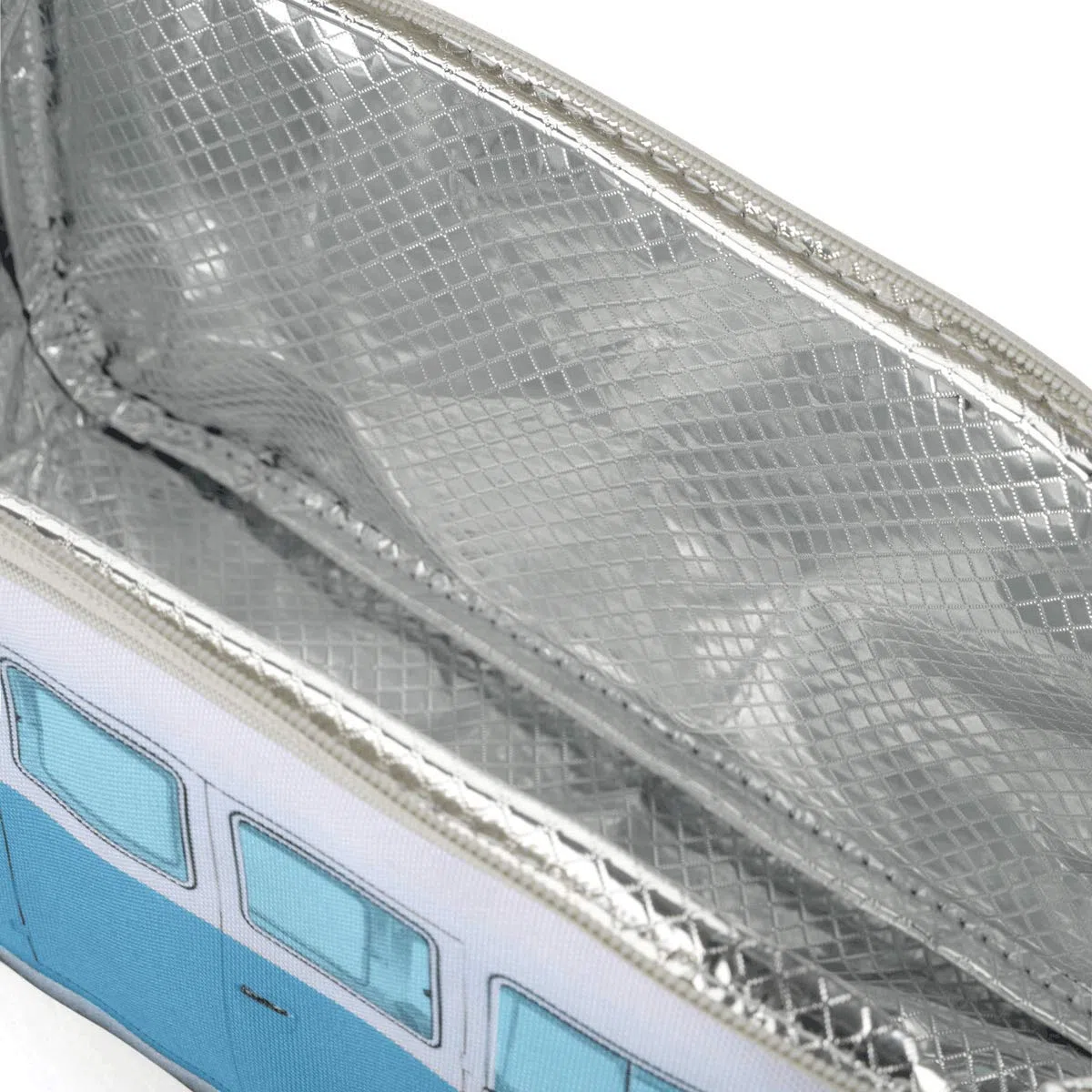 Board Masters VW Collection - Volkswagen Hippie Bus T1 Camper Van Borsa per merenda (Blu)