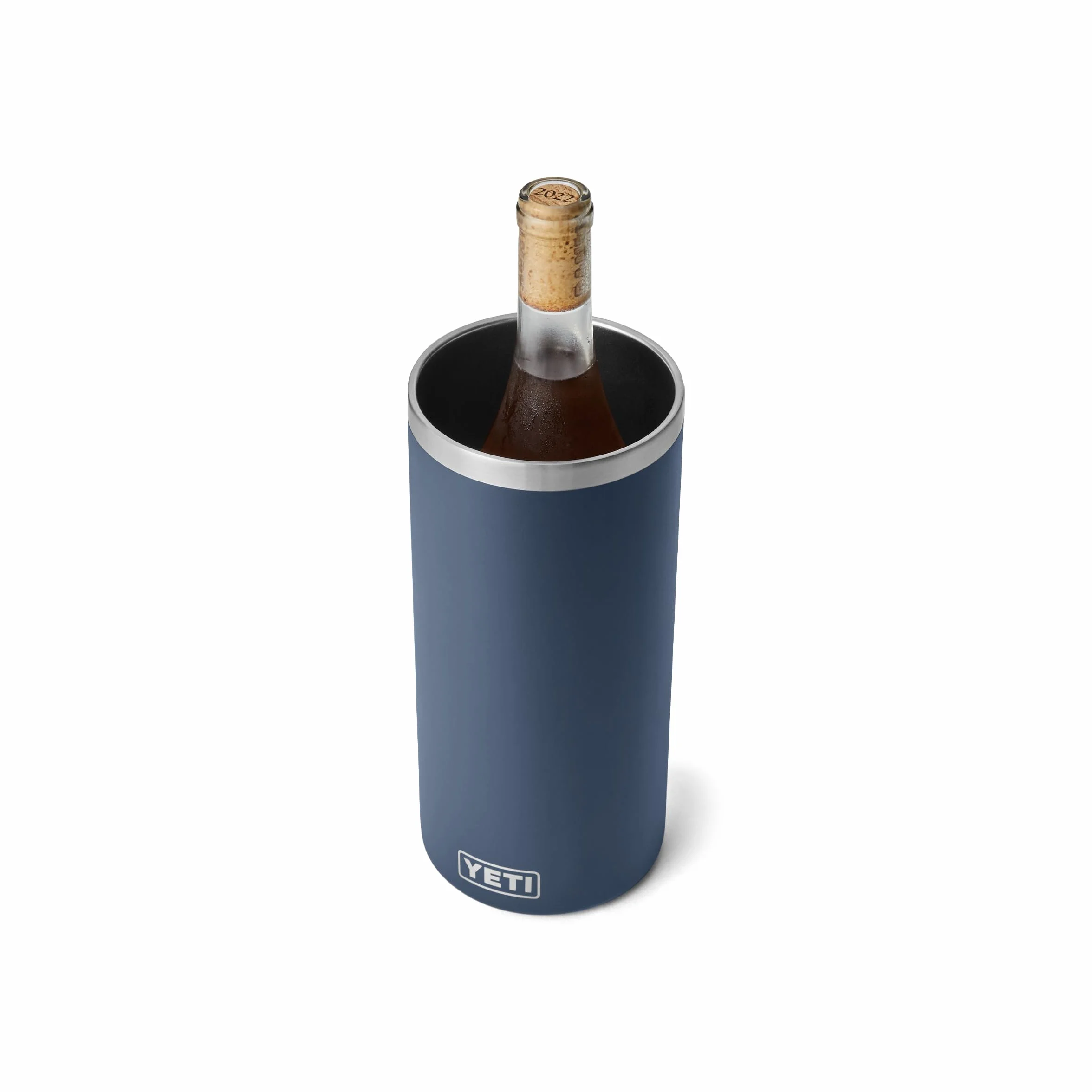 YETI Rambler - Refrigeratore per vino e champagne, isolato in acciaio inox, colore: blu navy