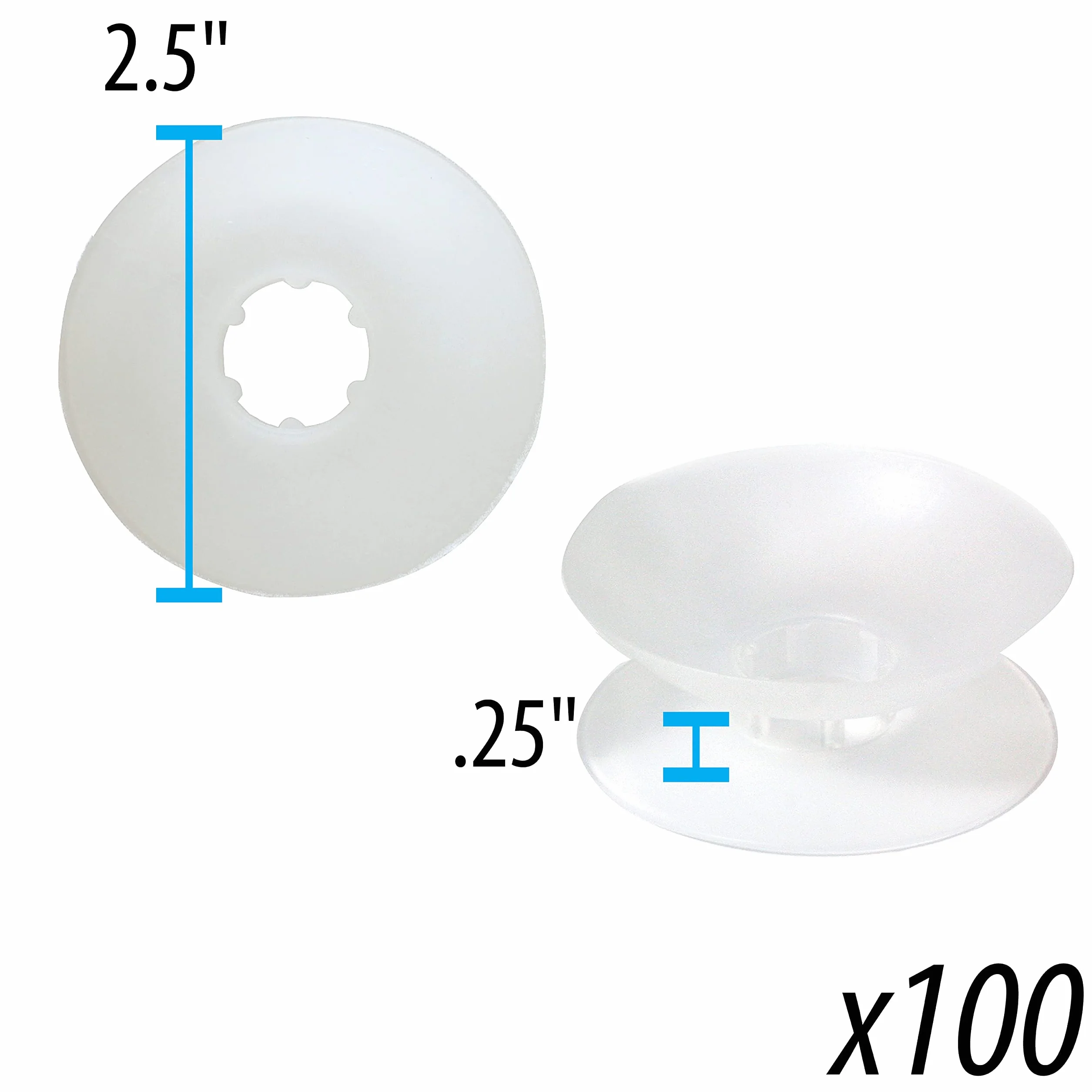 The Beadsmith Bobine di filo anti-groviglio, organizer per corde, ideale per kumihimo o gestione dei cavi (6,3 cm, set da 50)