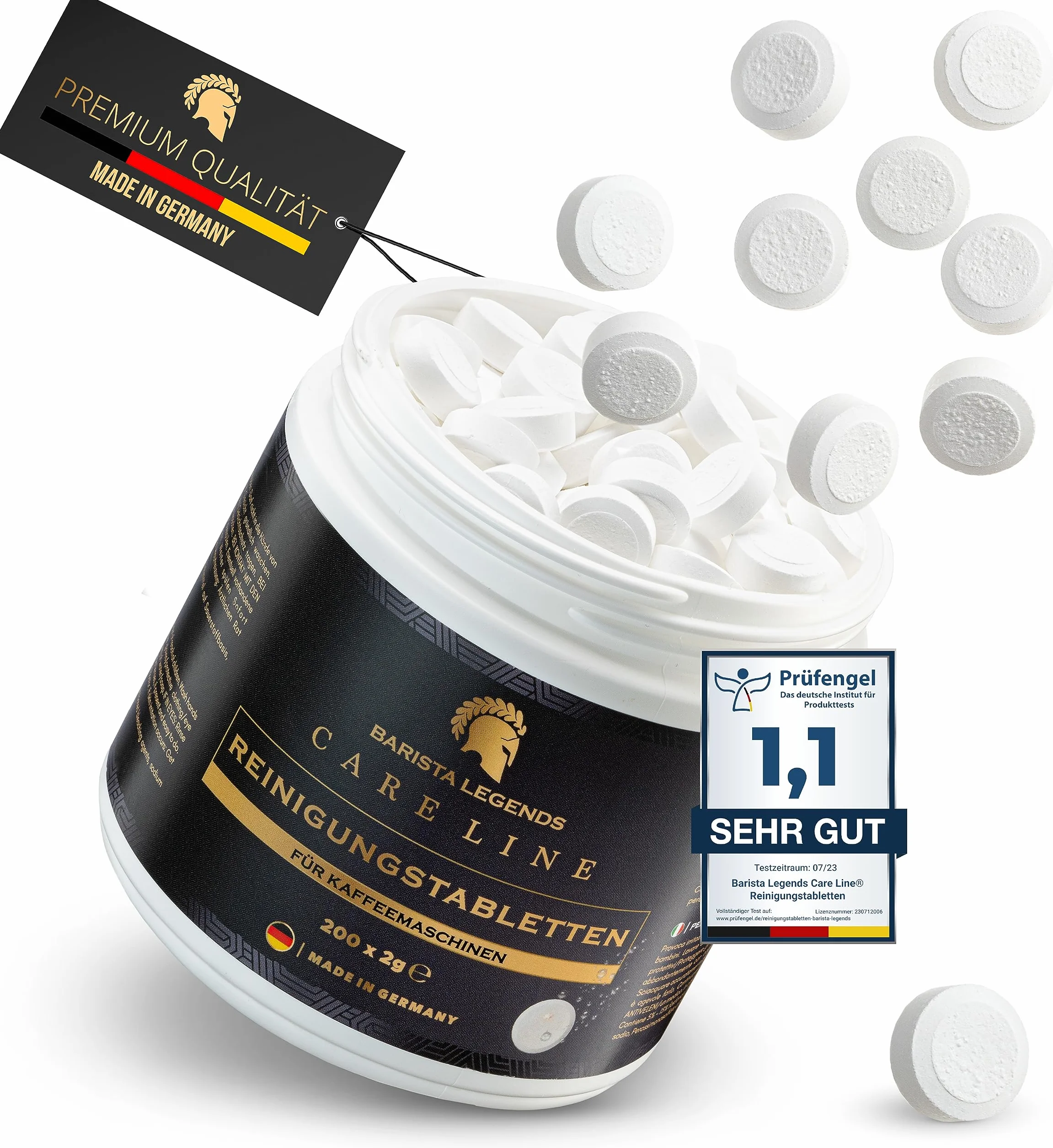 Barista Legends Care Line - Compresse di pulizia per macchine completamente automatiche e portafiltro – 200 pezzi