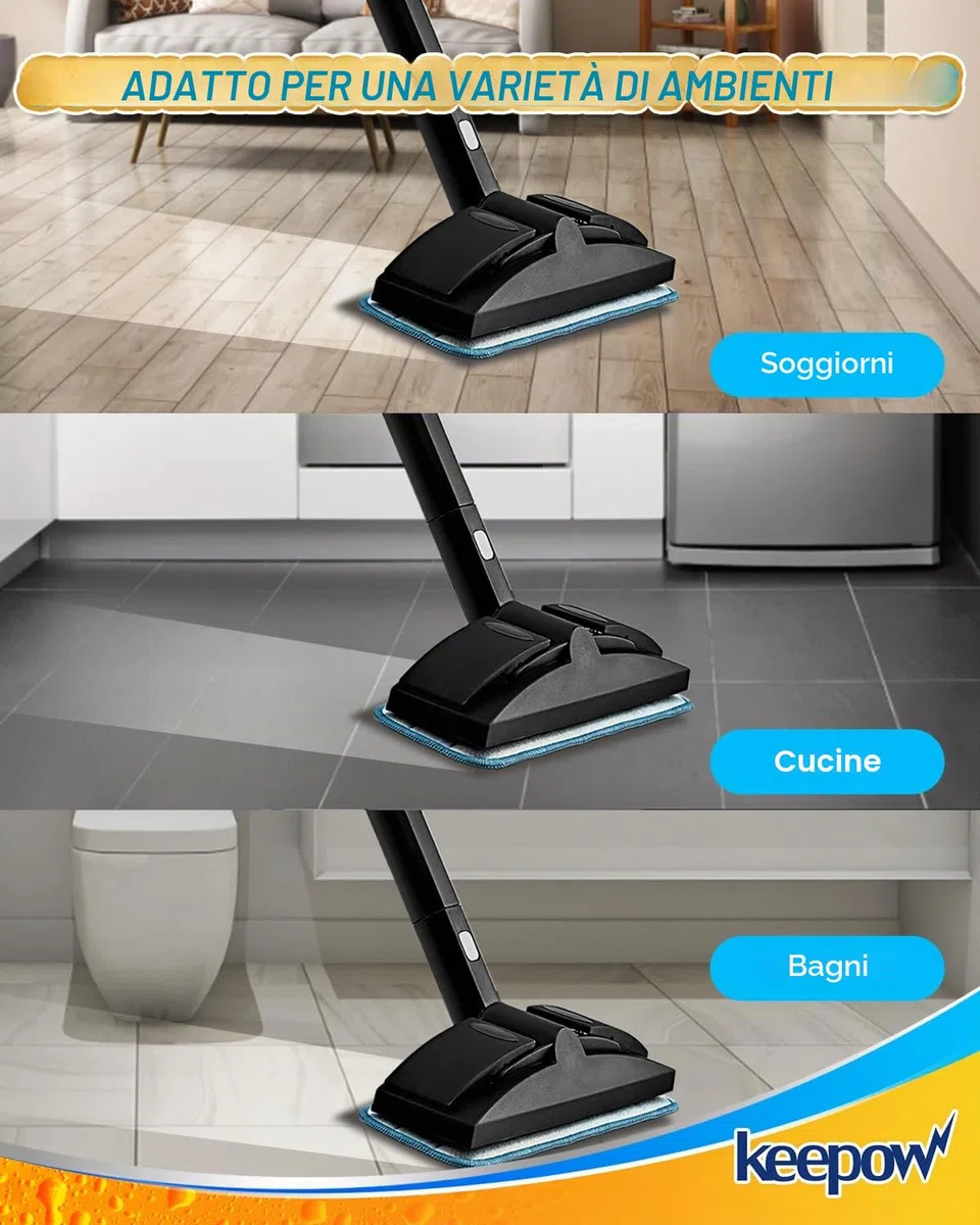 KEEPOW - Confezione da 6 cuscinetti in microfibra per pulizia, compatibili con Dupray Neat Steam Cleaner