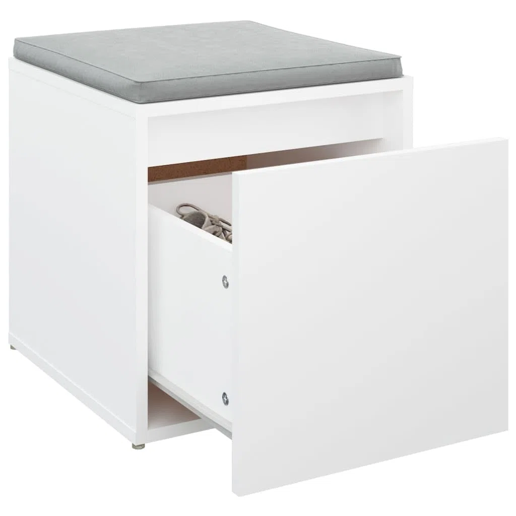 vidaXL Cassetto Contenitore Bianco 40,5x40x40 cm Legno Multistrato