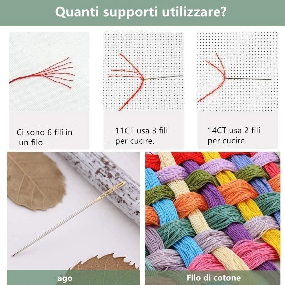 WallustrioaW cane animale Ricamo per Cuscino a Punto Croce prestampato,barboncino,Punto Croce Kit Ricamo A Punto Croce Kit Cuscino Per Arredamento Casa 45x45cm