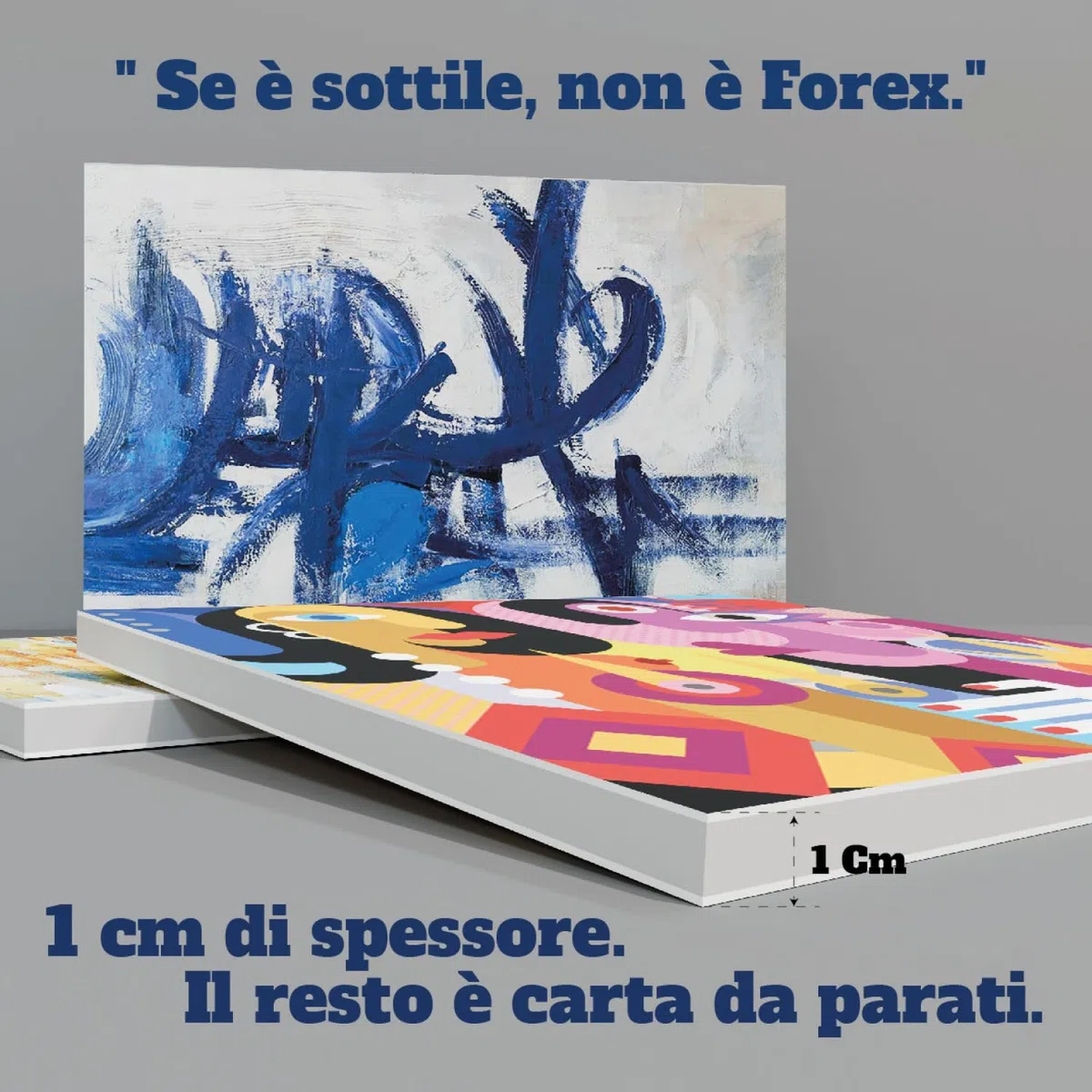 Quadro Personalizzato in Forex 1cm - Stampa UV di Alta Qualita - Inserisci Testo o Immagini - 28 Formati Disponibili