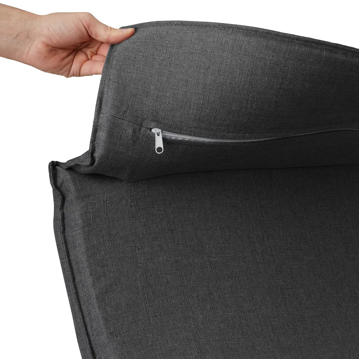 tectake® Poltrona a Dondolo in Legno di Betulla per Arredamento Casa e Veranda, Sedia a Dondolo con Braccioli e Cuscino, Poltrona Dondolo Design Scandinavo, Capacità Fino a 150 kg -Grigio Scuro