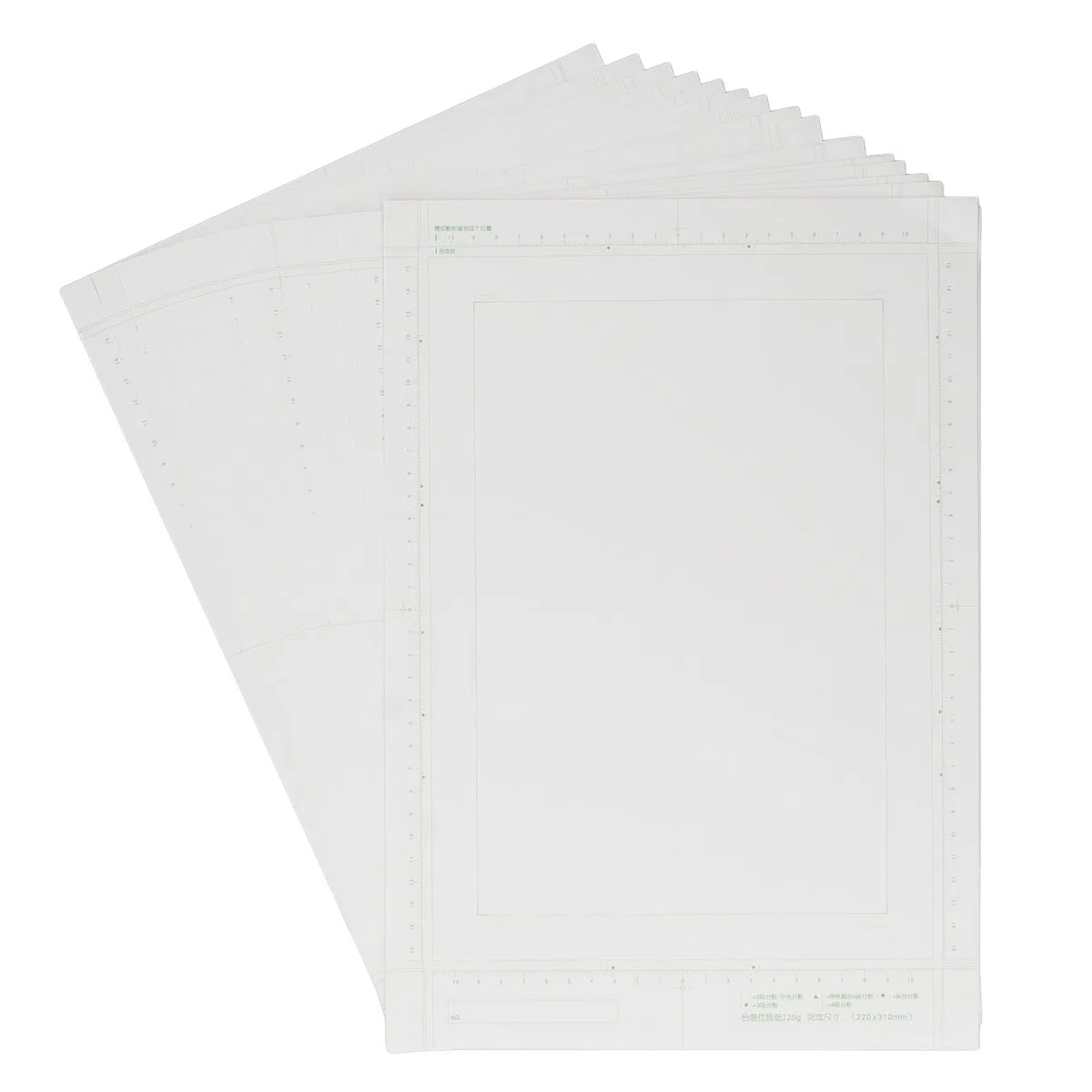Hztyyier 30 Fogli di Carta Manga B4, 120 G di Carta per Fumetti con Scala per Artisti e Studenti