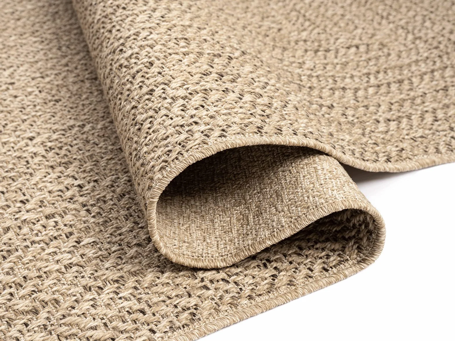 the carpet Kansas – tappeto indoor/outdoor in juta naturale, resistente e facile da pulire, ideale per terrazza, balcone o soggiorno - Natura - ca. 160 x 230 cm