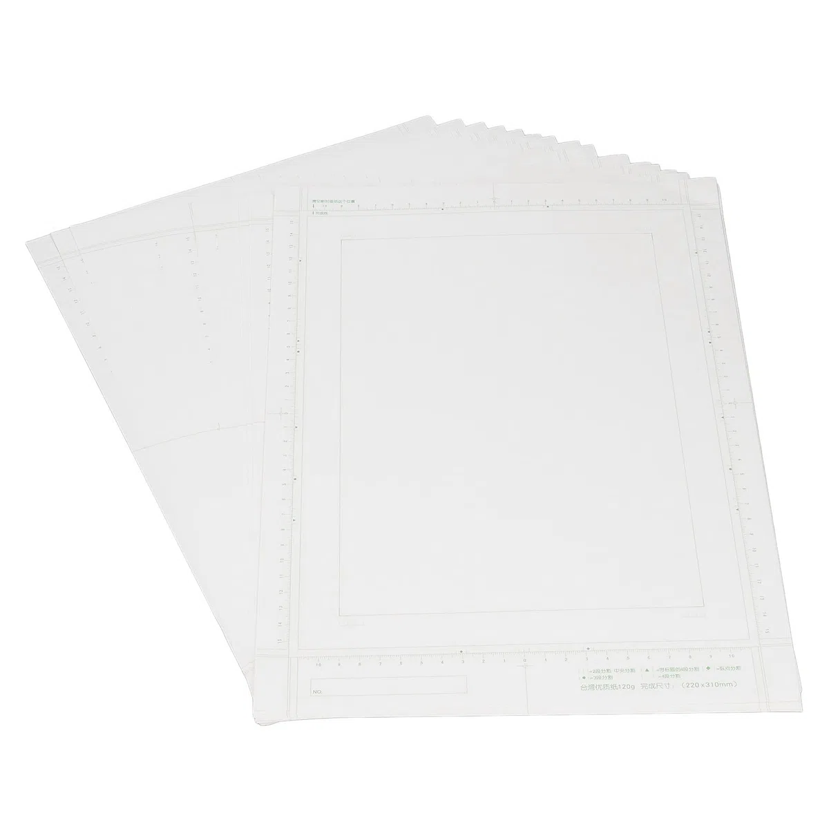 Hztyyier 30 Fogli di Carta Manga B4, 120 G di Carta per Fumetti con Scala per Artisti e Studenti