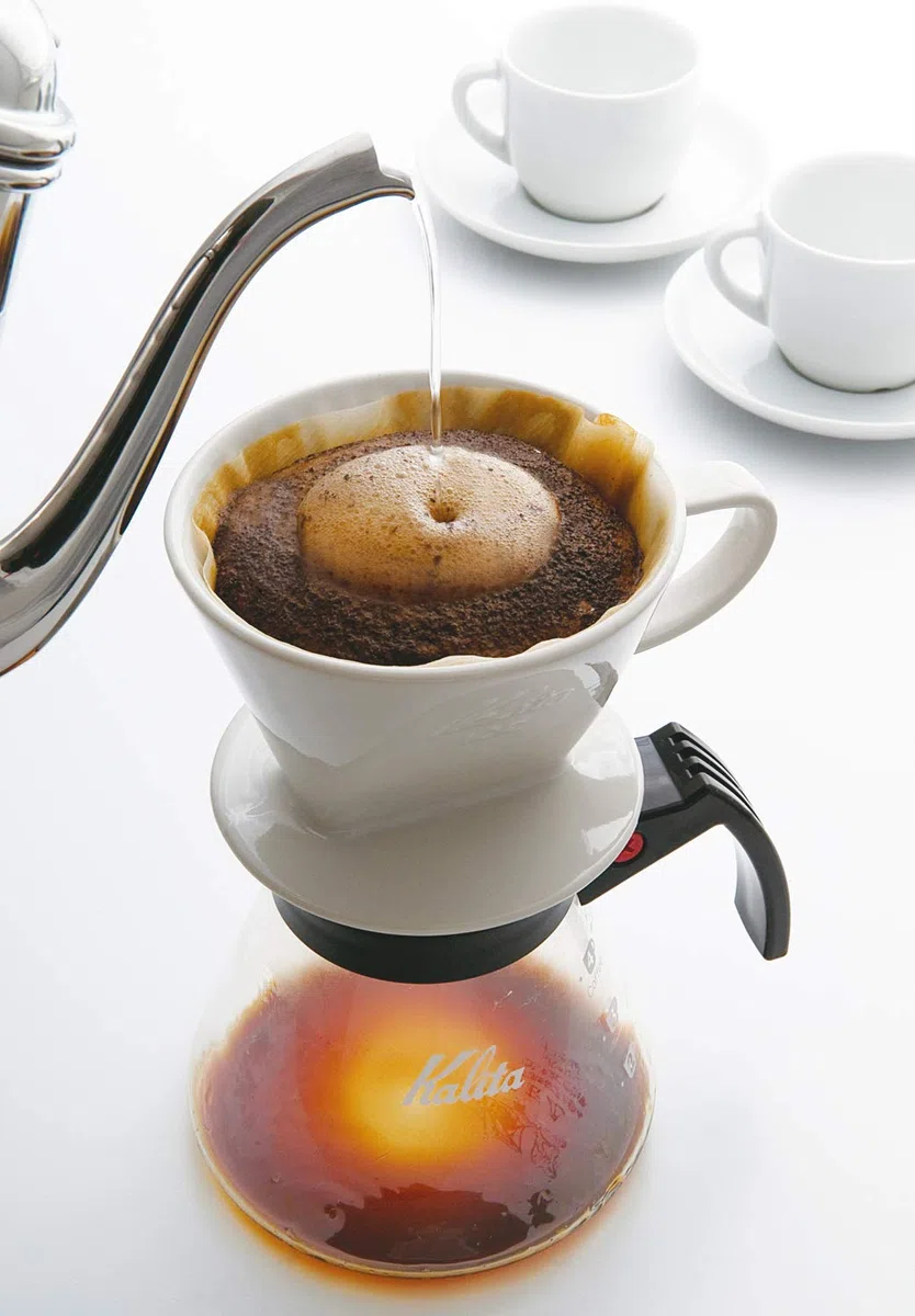 Kalita Ceramic Coffee Dripper 102 - Lotto White # 02001 by Kalita