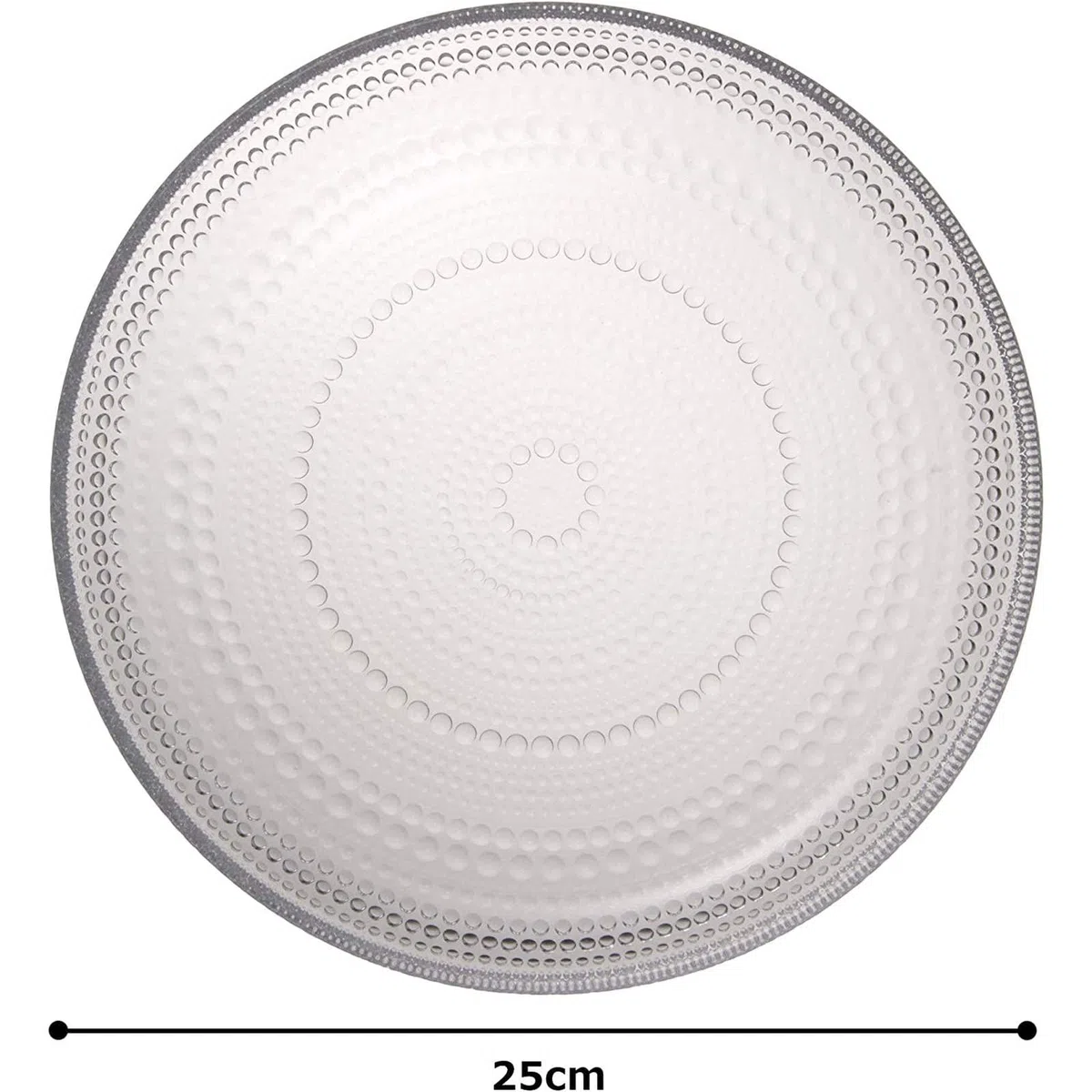 iittala 1007057 Kastehelmi 6 Piatto Piano, 6 pezzi, Trasparente