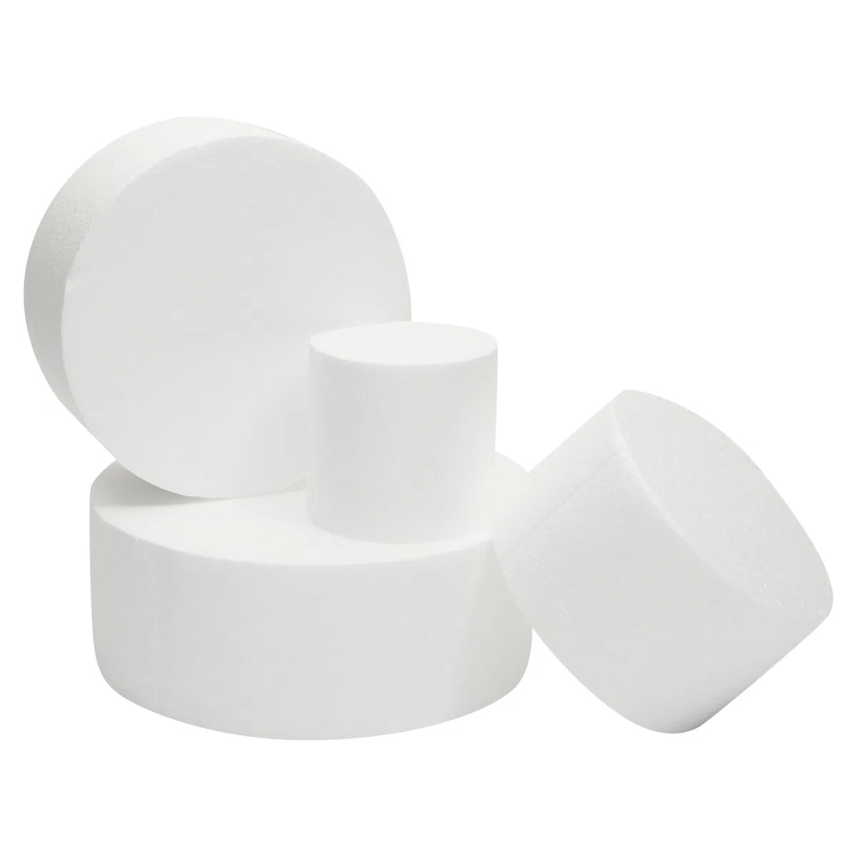 Ciuccio in schiuma per decorazioni e matrimoni, 4 ripiani da 10,2 cm, 15,2 cm, 20,3 cm, 25,4 cm