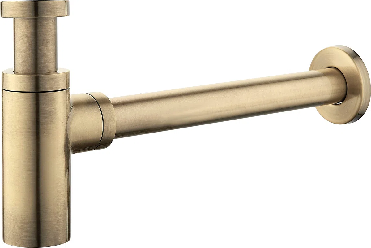 Damast - Sifone Modello Tondo Versione Standard 1" 1/4 Colore Bronzo Antico 18220 - RUB7536 - Bronzo