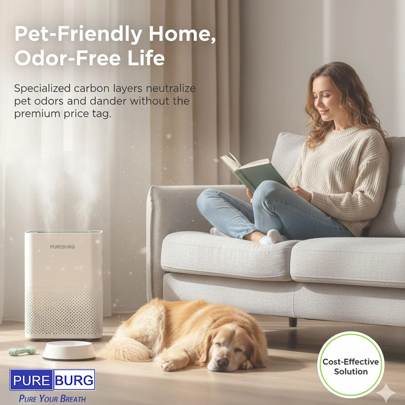 PUREBURG filtro di ricambio compatibile con Bissell 2390, 2390A, 2389, 2284W - gomma per peli di animali domestici agli ioni di litio - confezione da 3 filtri HEPA + rete