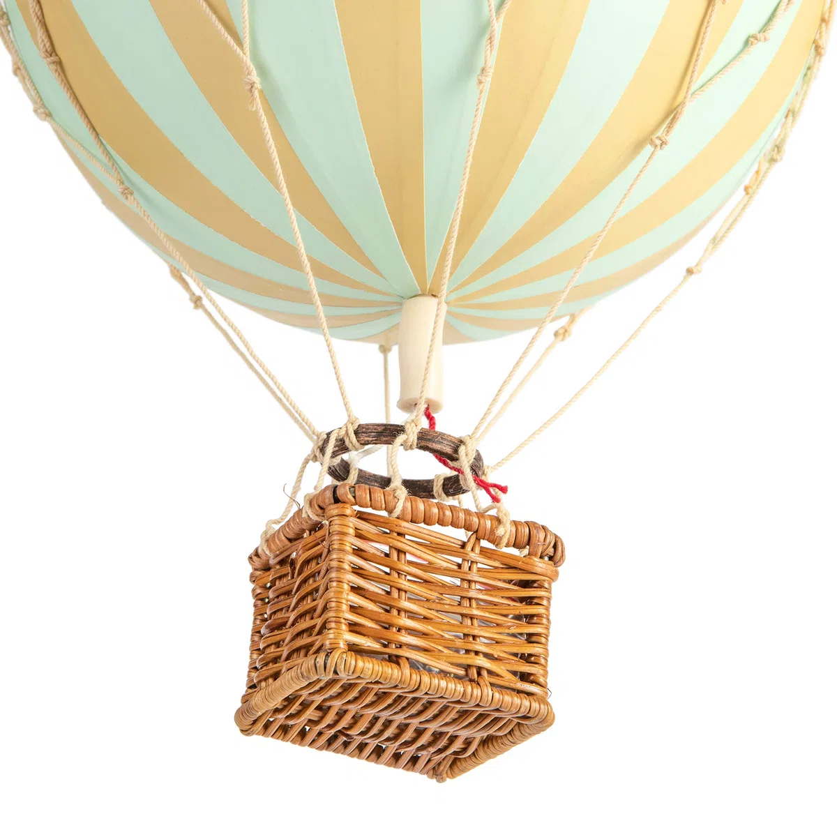 Mini Mongolfiera Decorativa Tiffany Menta da Appendere