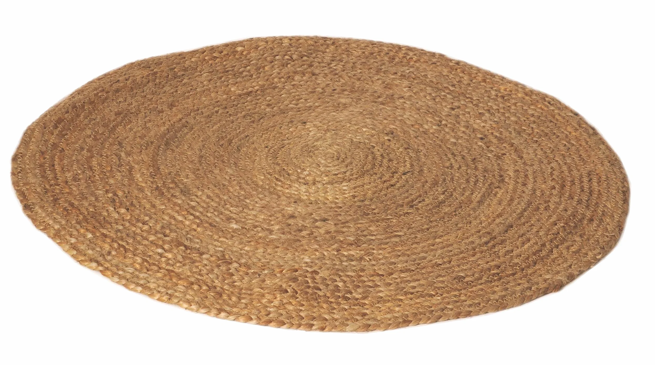 Atout Ciel Tappeto rotondo in iuta naturale, D80 cm, beige