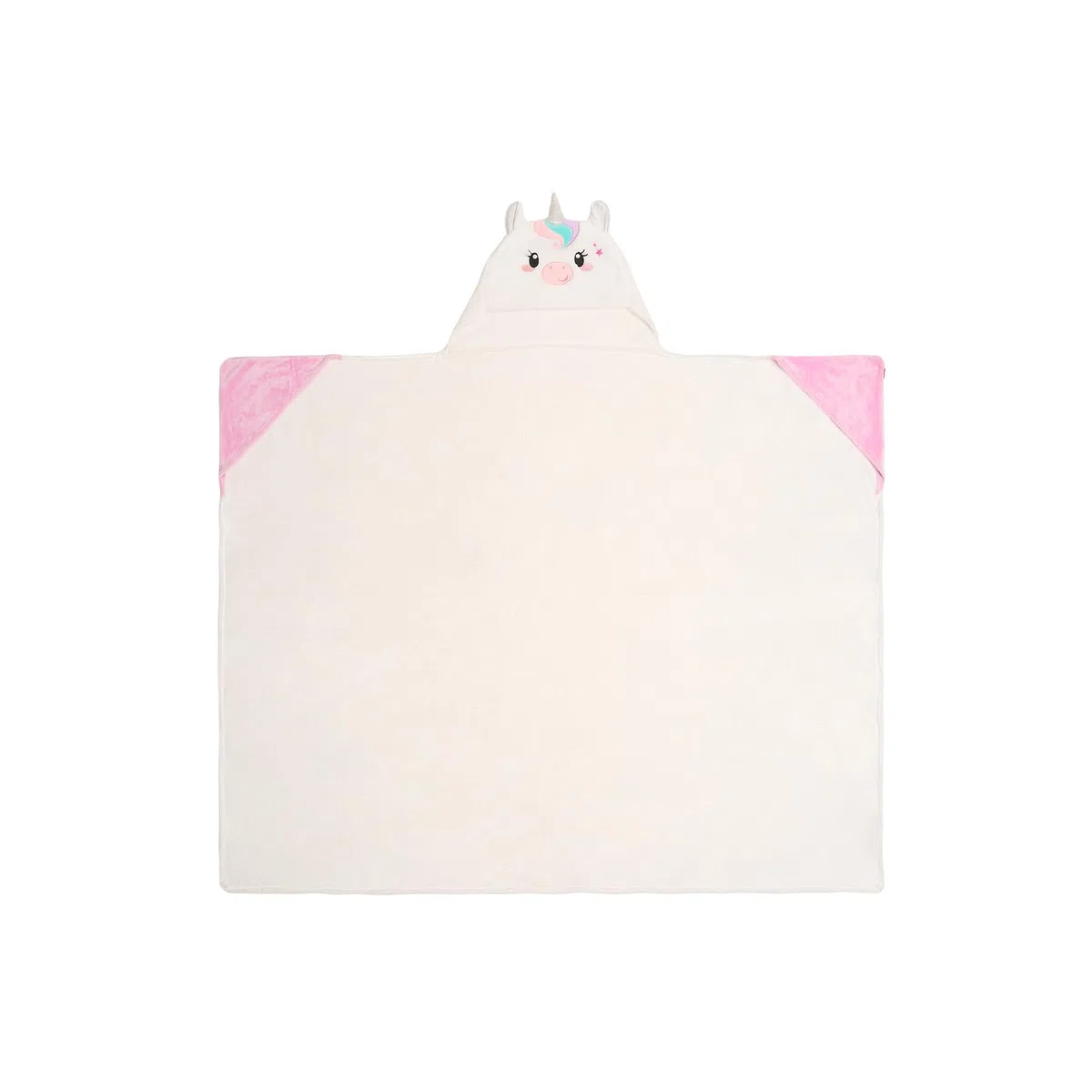 Legami - Coperta con Cappuccio Cosy Hugs! Tema Unicorn, con Tasche Scaldamani e Cappuccio, Coperta in Poliestere, Chiusura a Bottone, 150 x 125 cm