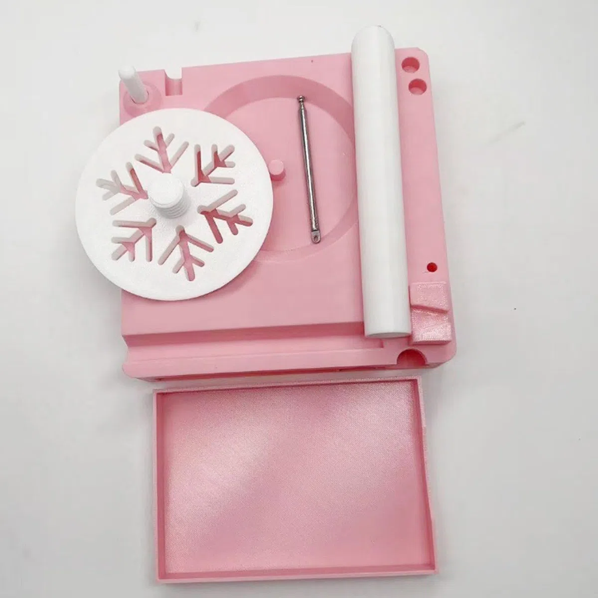 Generico Porta Gomitolo Uncinetto, Porta Gomitolo Multifunzionale con Cassetto Portaoggetti E Supporto Telefono, Regalo Donna