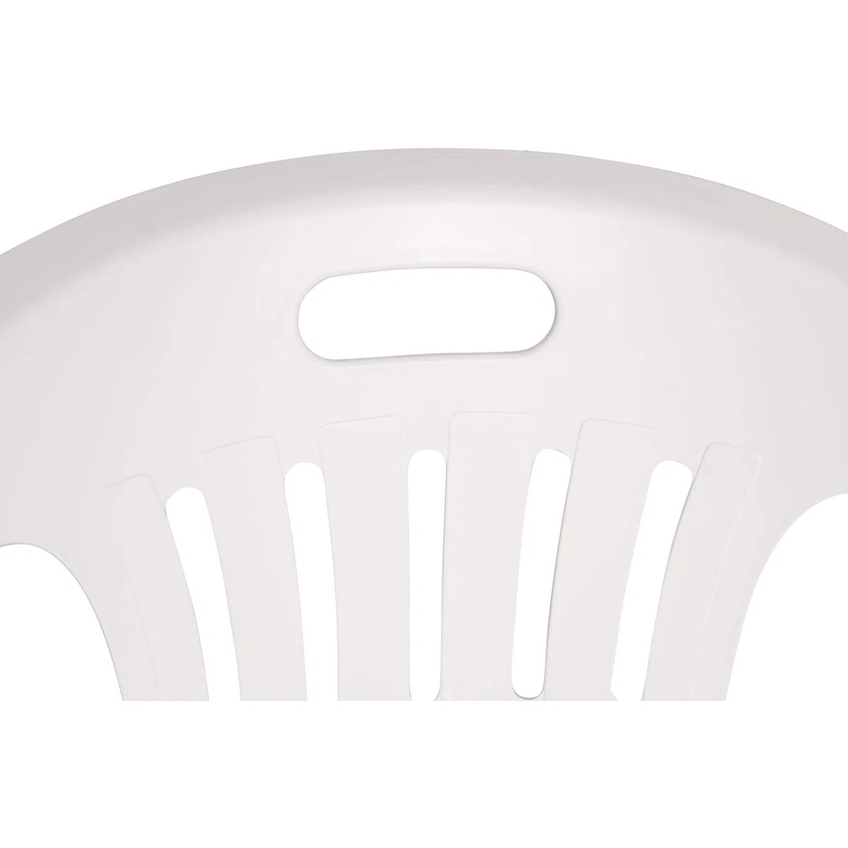 Dmora Set di 4 Sedie impilabili Schienale Basso con braccioli, Made in Italy, 56 x 55 x 78 cm, Color Bianco